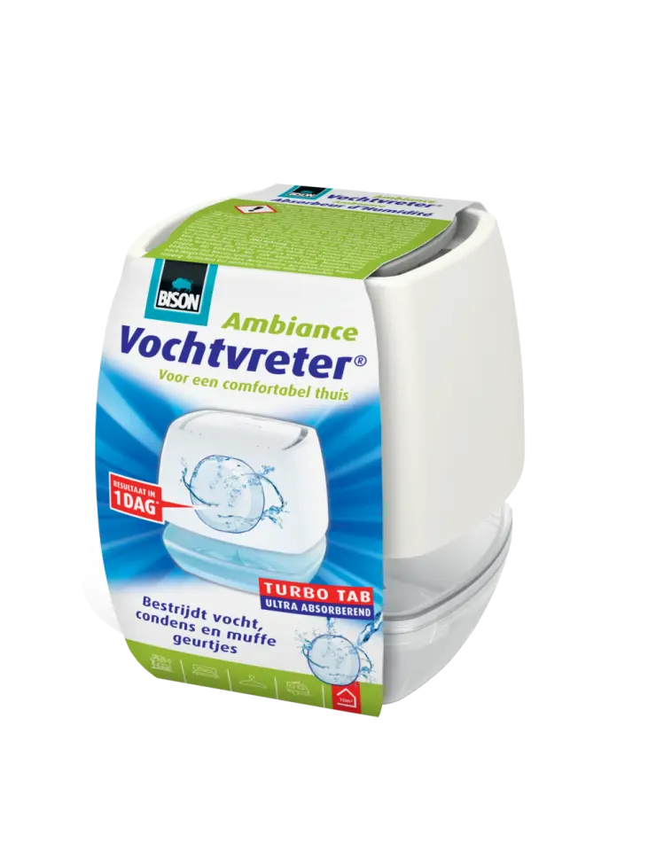 Bison vochvreter mini 100gr voor kleine ruimtes