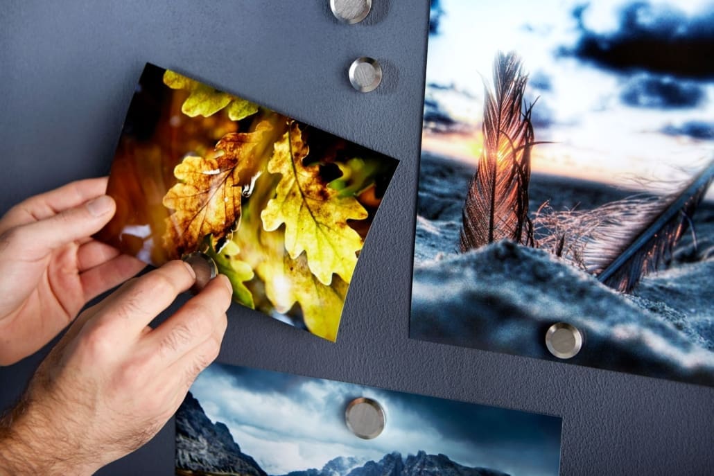 Magneetbehang overschilderd met een donkere kleur