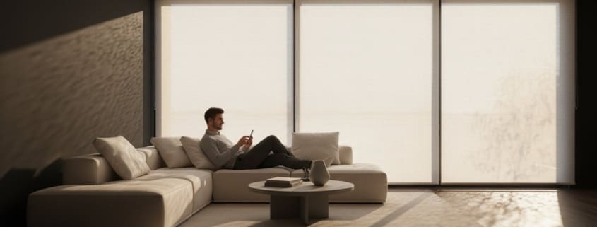 Elektrische rolgordijnen op maat: Comfort, luxe en sfeer in één klik
