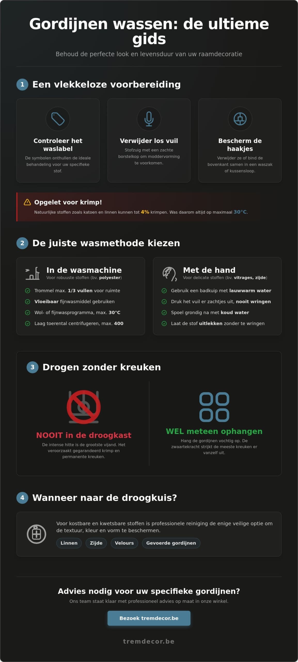 Gordijnen wassen: de complete gids voor een fris en sfeervol interieur